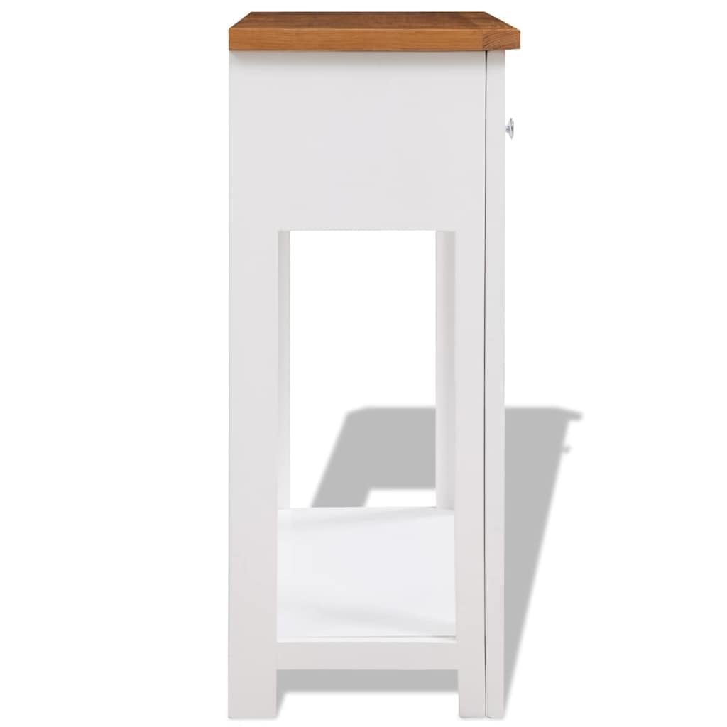 Solid Oak Wood Console Table Z569