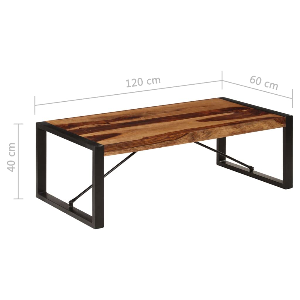 47.2"x23.6"x15.7" Solid Sheesham Wood Coffee Table K790413