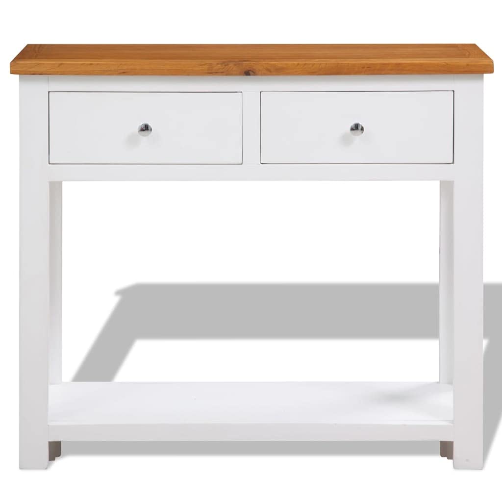 Solid Oak Wood Console Table O691