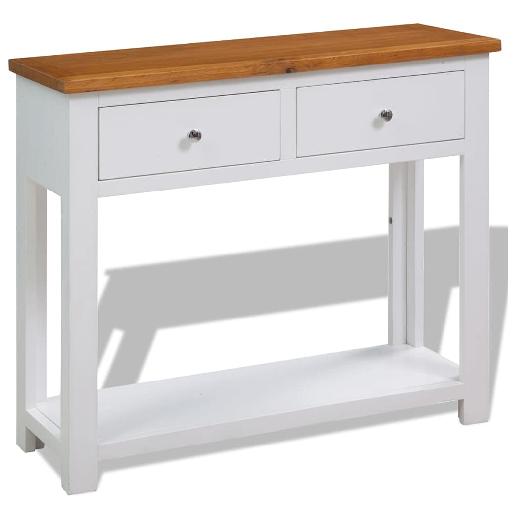 Solid Oak Wood Console Table O691