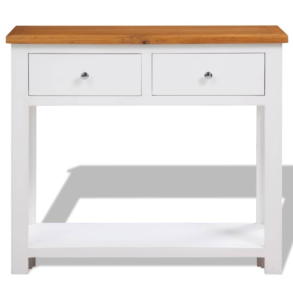 Solid Oak Wood Console Table Z569