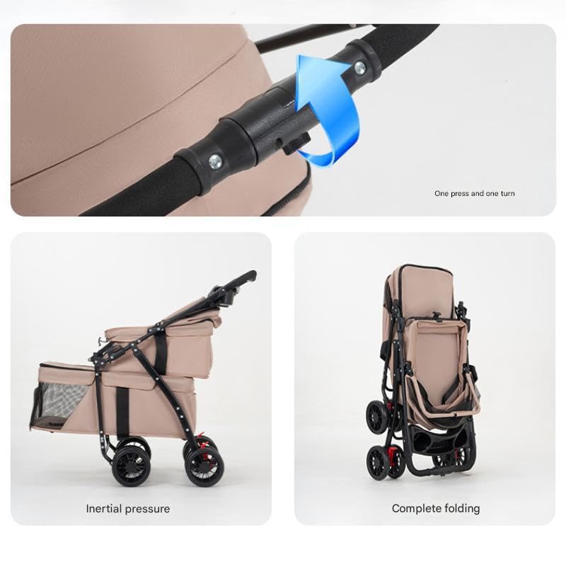 Double Pet Stroller with Cup Holder I601831