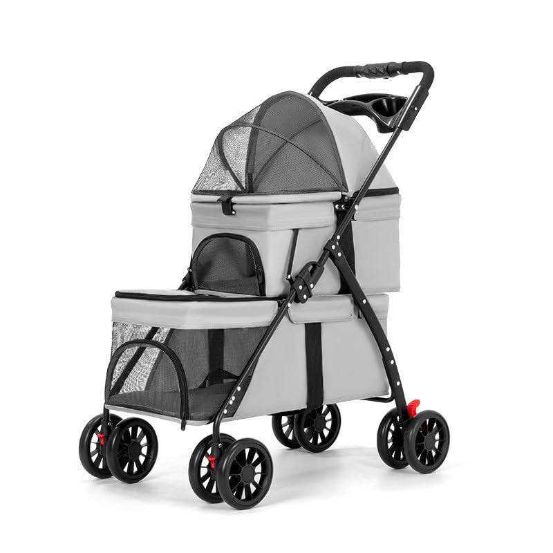 Double Pet Stroller with Cup Holder I601831