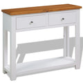 Solid Oak Wood Console Table Z569