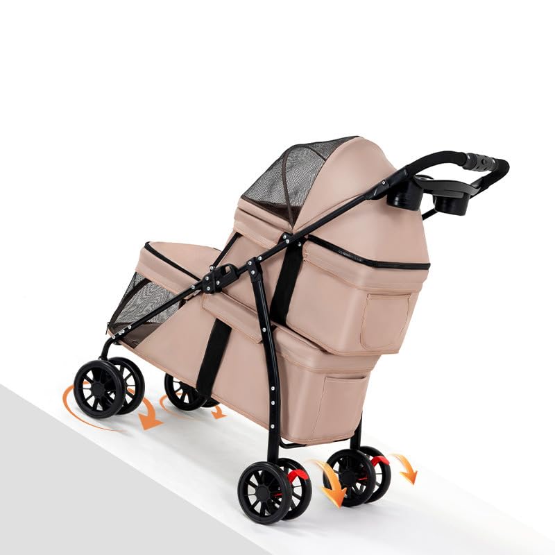 Double Pet Stroller with Cup Holder I601831