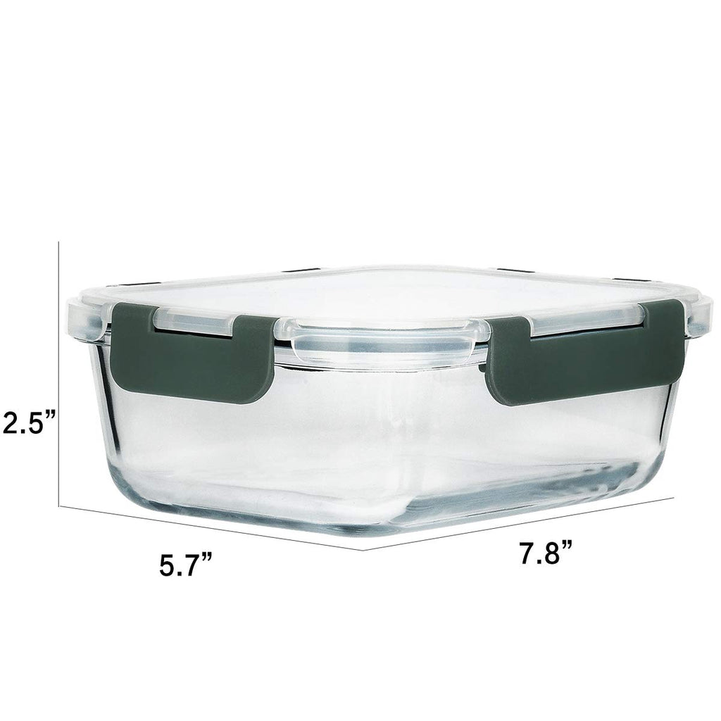 30 oz Glass Food Storage Containers with Lids S895