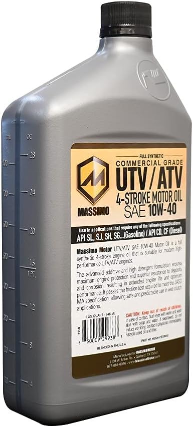 10W-40 Full Synthetic Oil 1 Qt. 2packs G13579