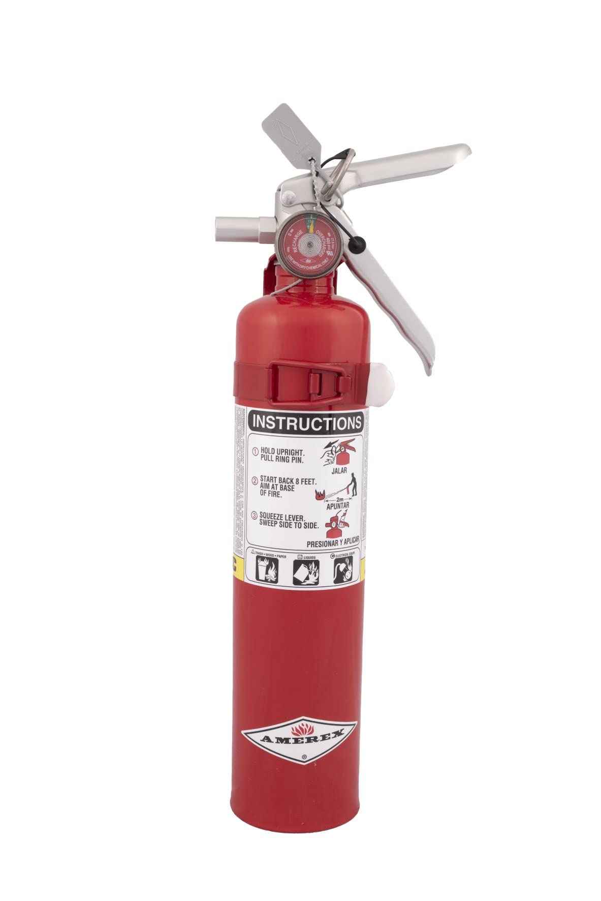 2.5 Pound ABC Dry Chemical Fire Extinguisher with Wall Bracket M6185
