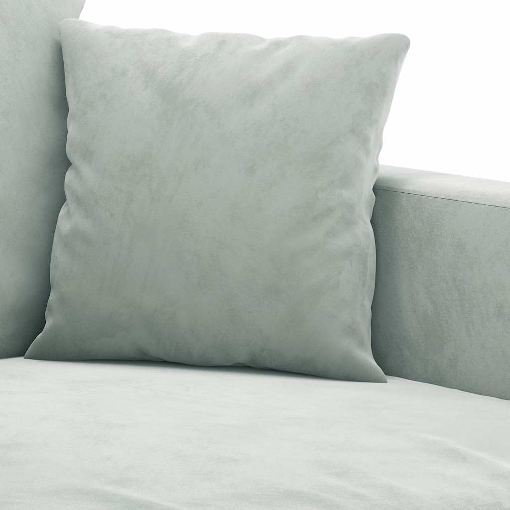 Light Gray Velvet 2-Seater Sofa L534684