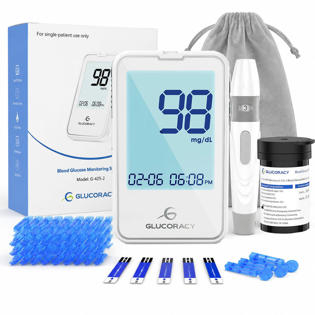 Blood Glucose Monitor Kit with 50 Test Strips O466021