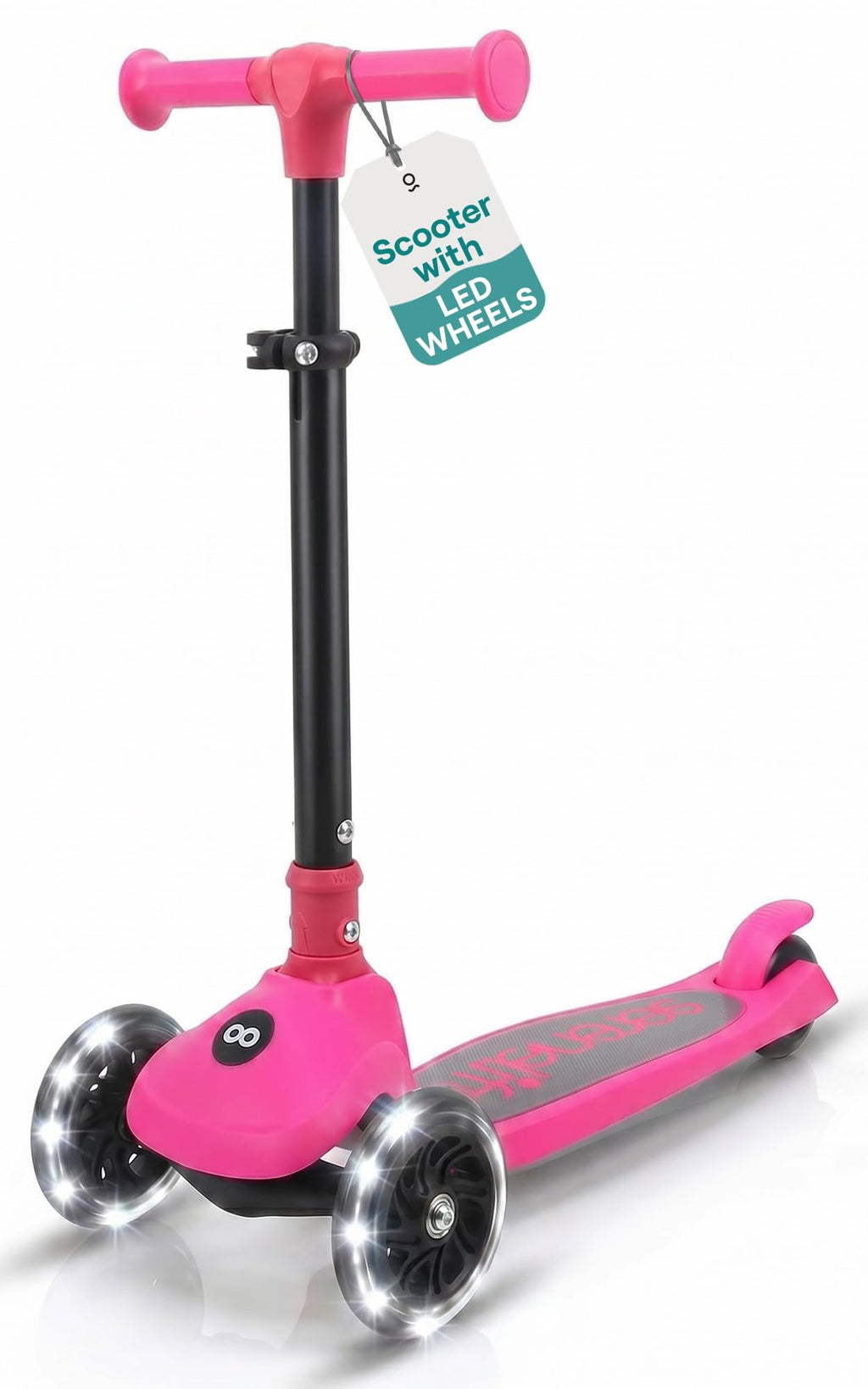 Adjustable 3 Wheel Kids Scooter with LED Wheels W886676