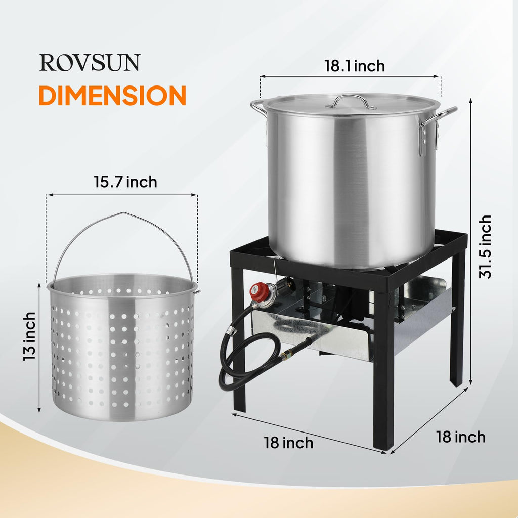 60QT Aluminum Turkey Fryer with Propane Burner B638