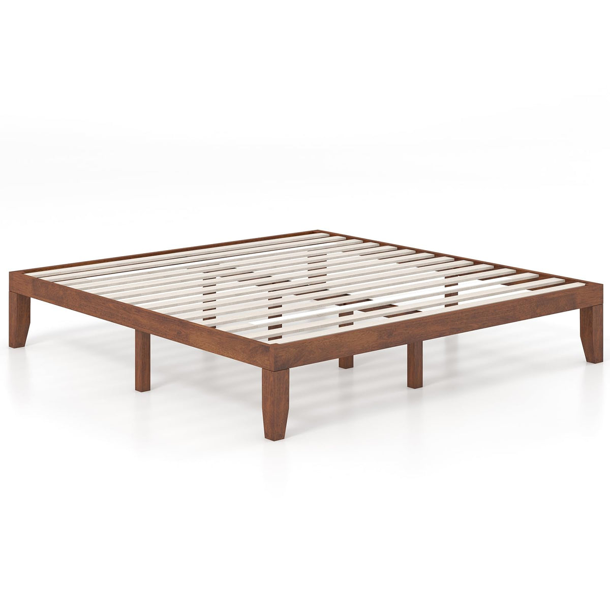 14 Inches Wood Platform Bed Frame King Size L632