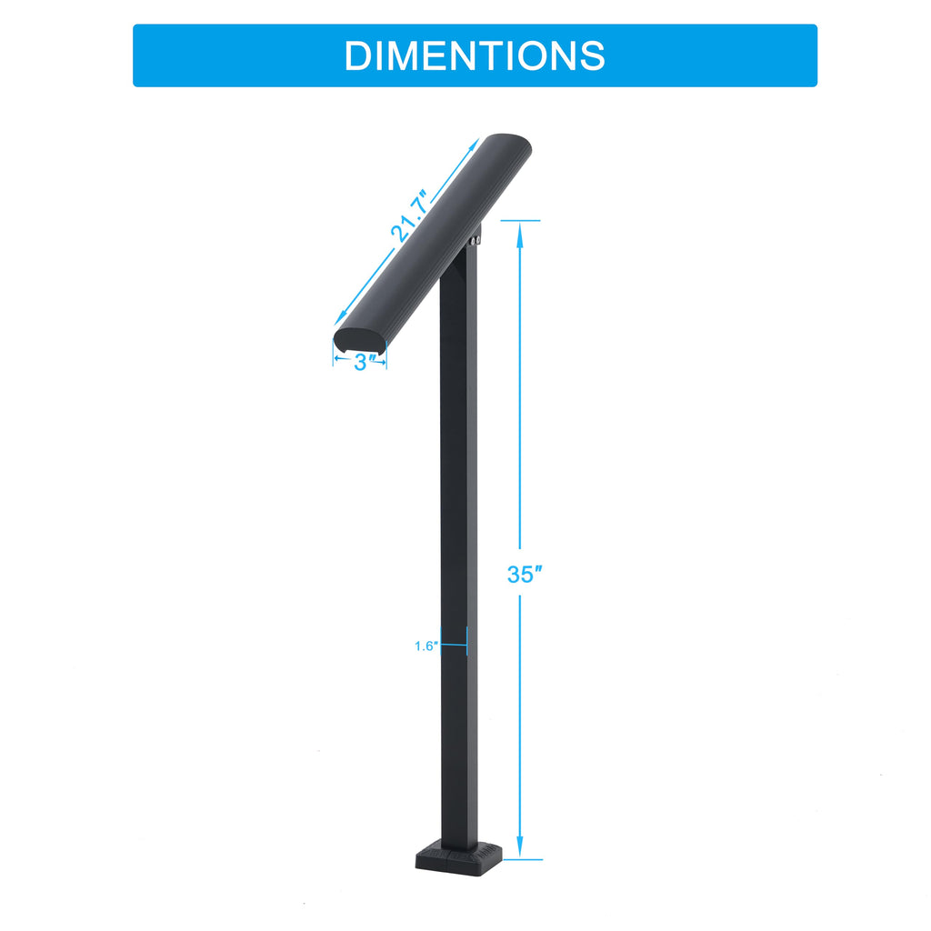 1 Step Aluminum Alloy Handrail C2319