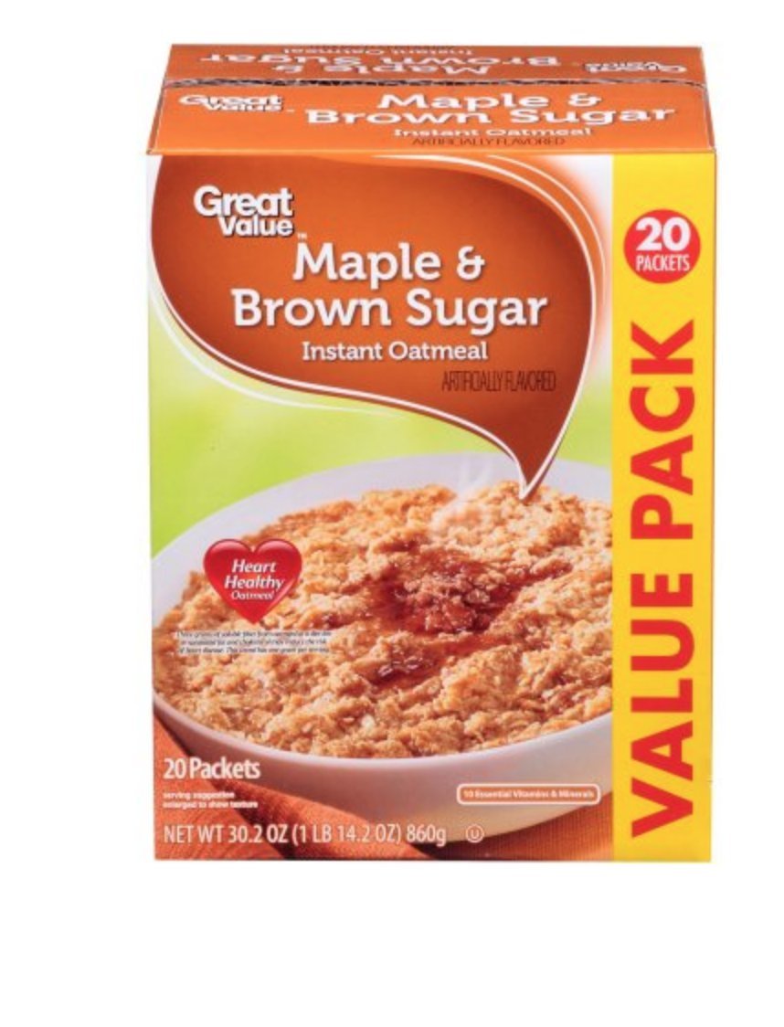 Brown Sugar Instant Oatmeal Value Pack Y468