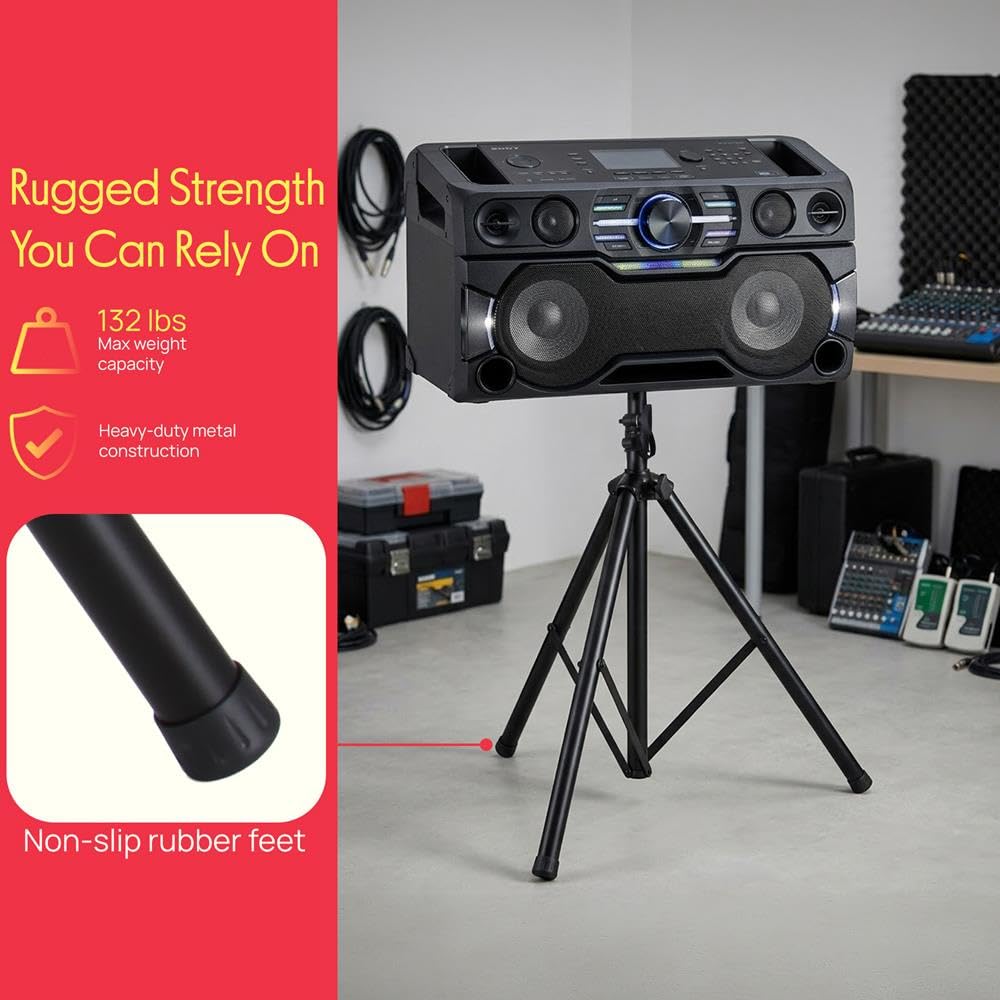Universal Speaker Stand 2-Pack Height Adjustable Tripod Mount Z665