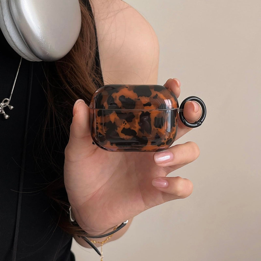 Leopard Cheetah Print AirPods 3rd Generation Case with Keychain T1718