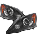 Black Halogen Headlights Pair K306