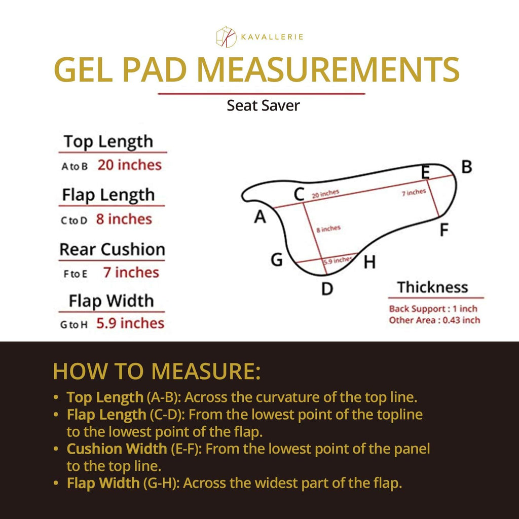 Gel English Saddle Pad M101