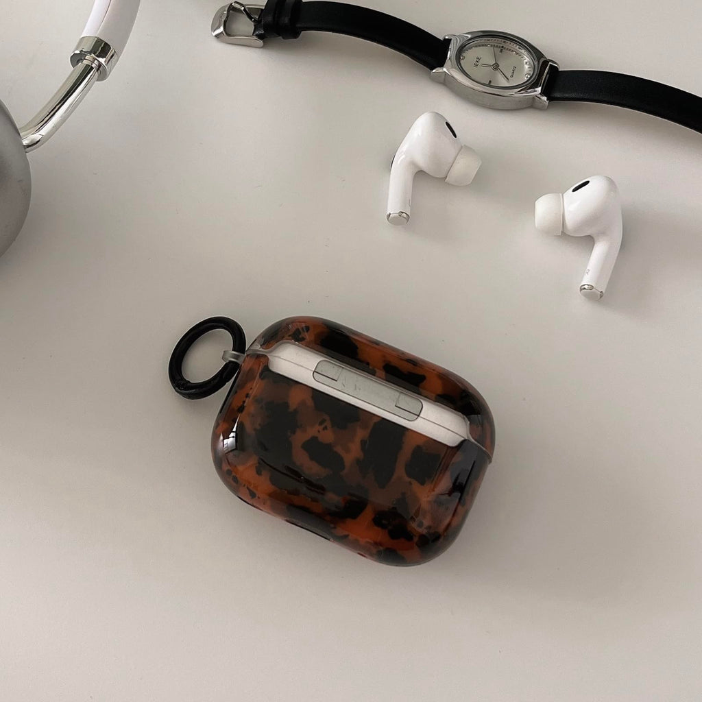 Leopard Cheetah Print AirPods 3rd Generation Case with Keychain T1718