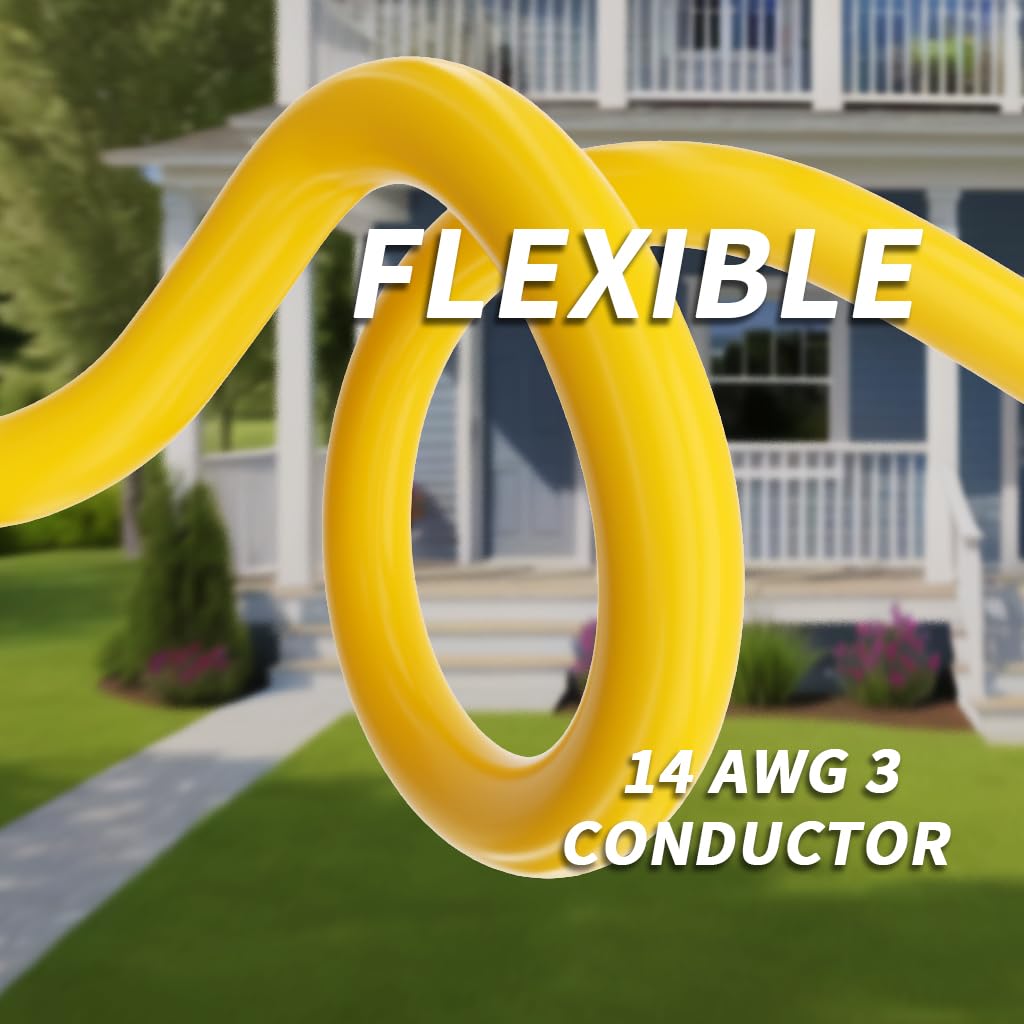 14/3 AWG 100 FT Heavy Duty Extension Cord T1741