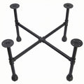 Black Industrial Pipe Table Leg Set U79356