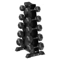 Hex Dumbbell Set with Vertical Storage Rack K7058