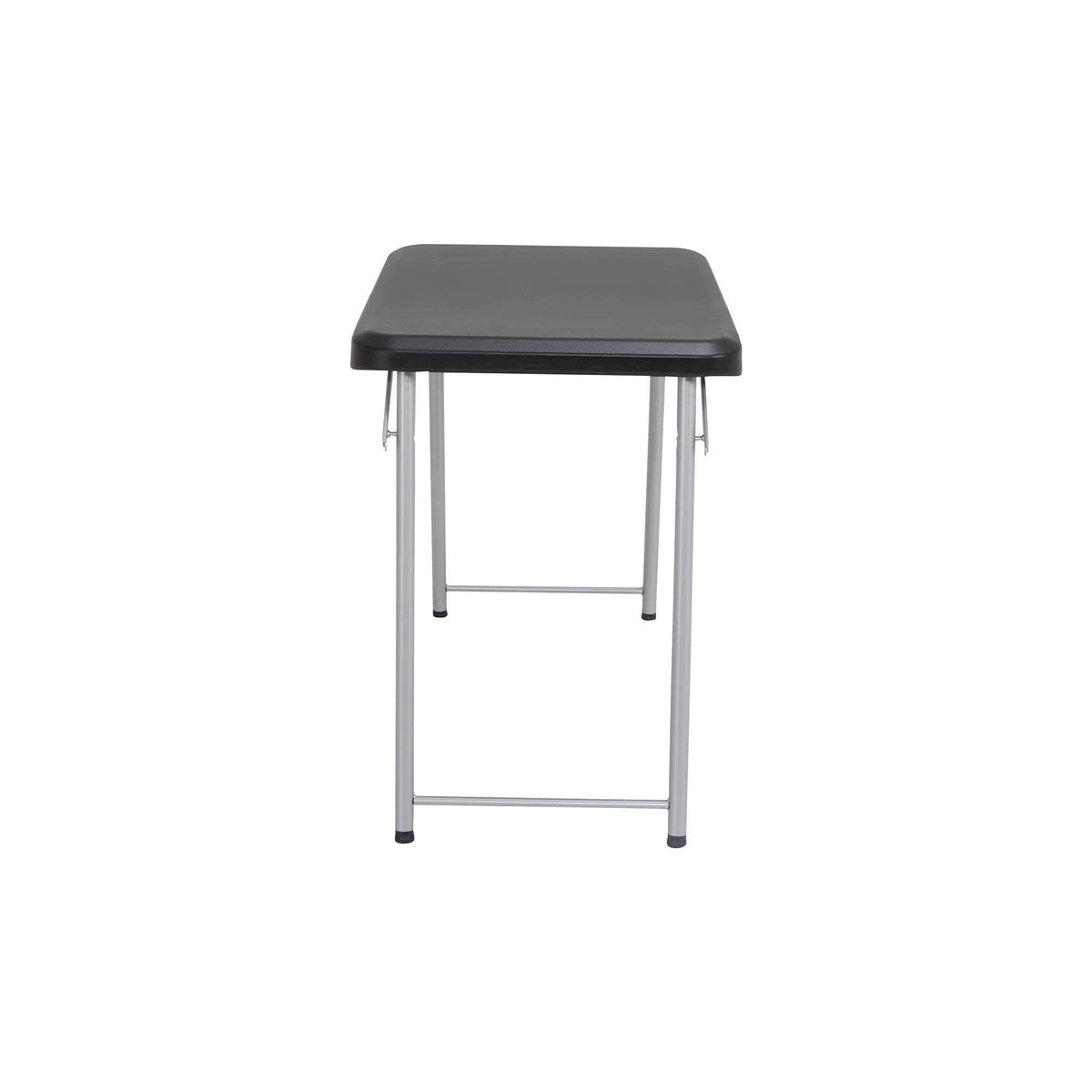 Black and Silver Compact Folding Table U16793