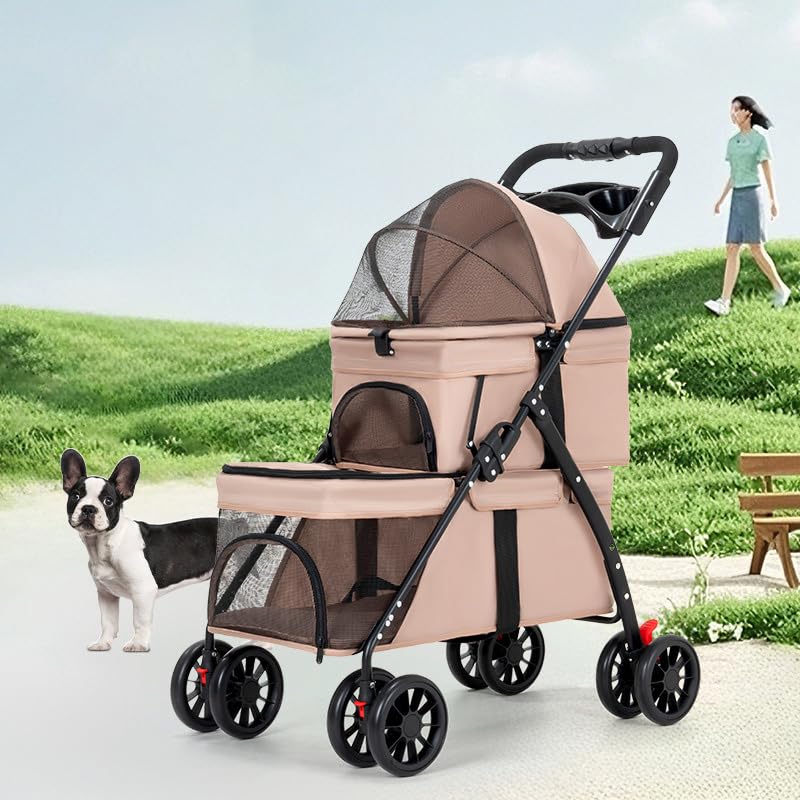 Double Pet Stroller with Cup Holder I601831