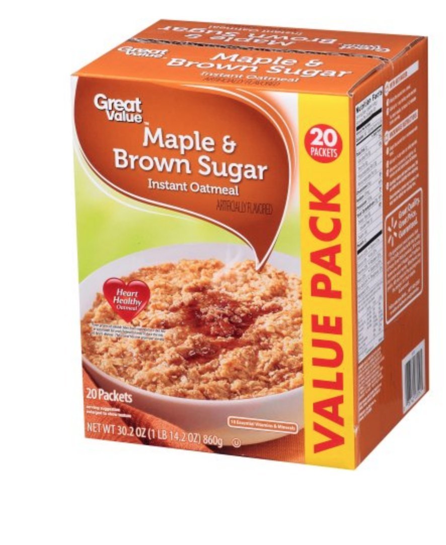 Brown Sugar Instant Oatmeal Value Pack Y468