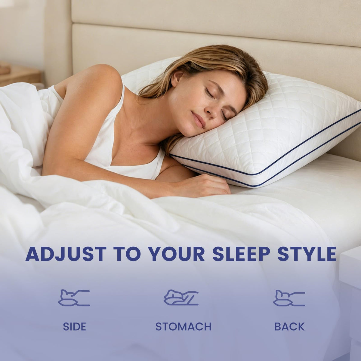 Shredded Memory Foam Pillows King Size Set of 2 H30420