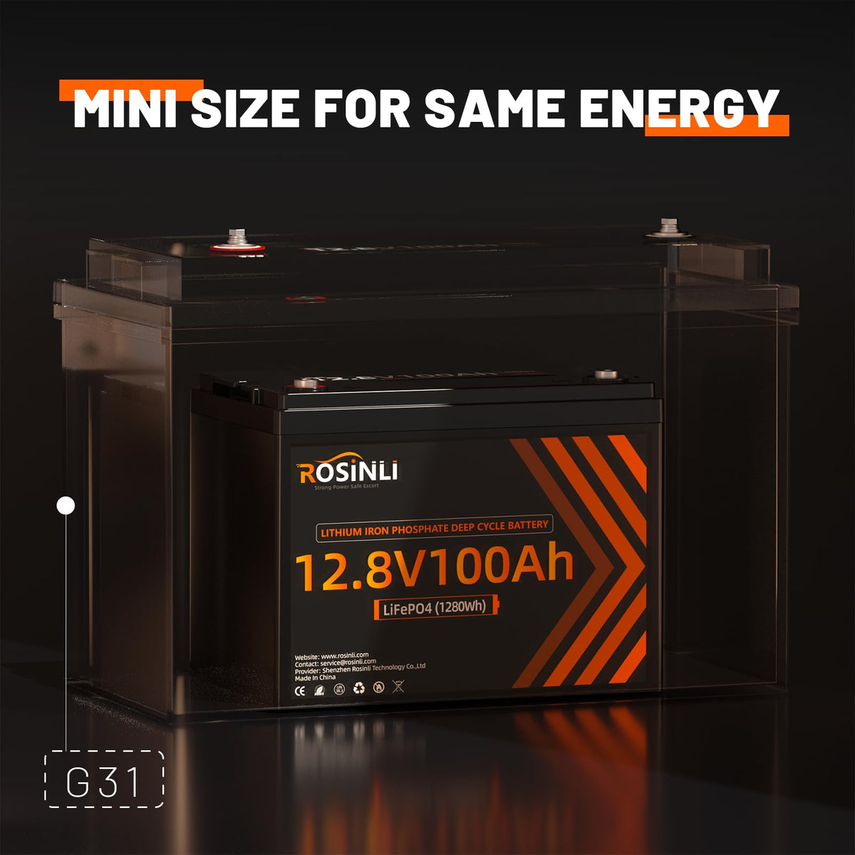 12V 100Ah LiFePO4 Battery 2Pack F174