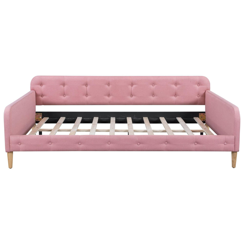 Pink Twin Size Upholstered Daybed C589952