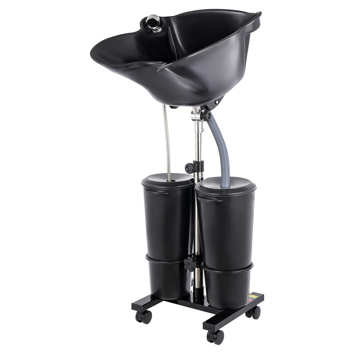 Portable Height & Angle Adjustable Shampoo Bowl with Electric Pump & 2 Bucket Y5549
