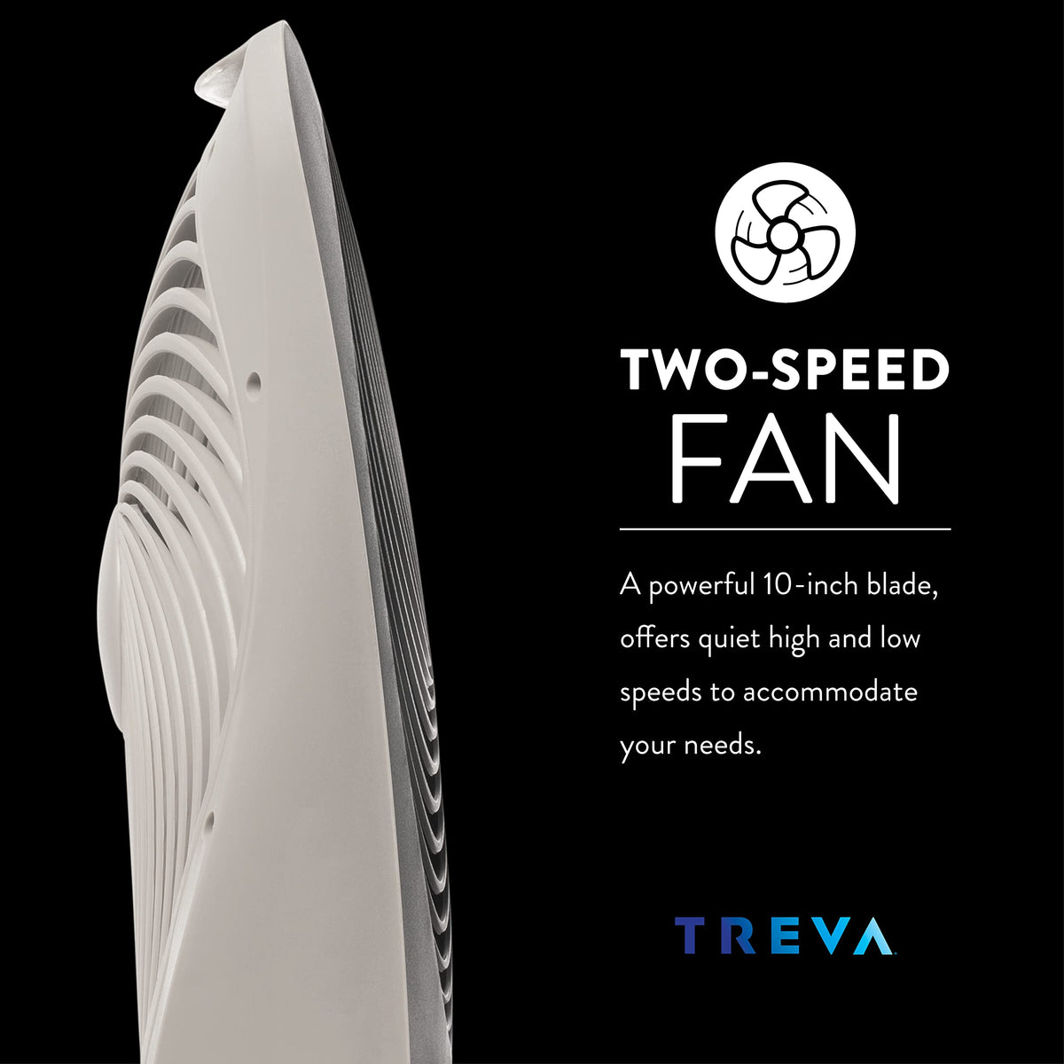 10 in Portable Desk Fan 2-Speed with USB Port V311256