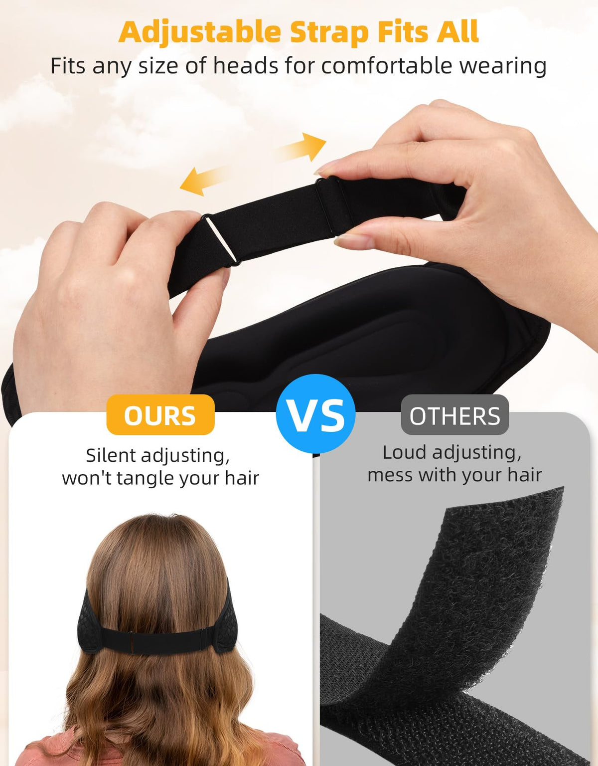 Blackout Sleep Mask with Bluetooth Headphones D5860