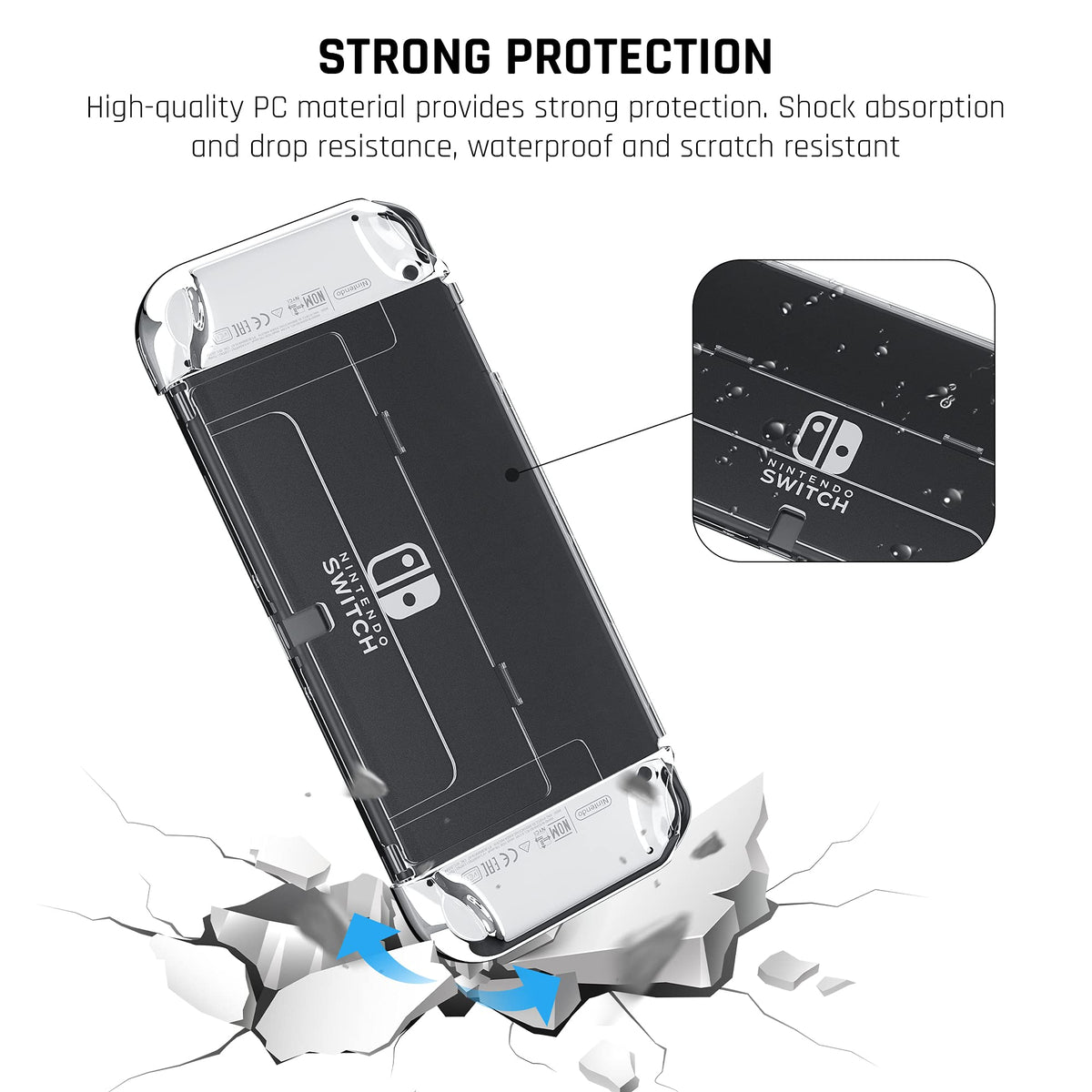 Protective Case for Nintendo Switch OLED Model with Screen Protector R130501