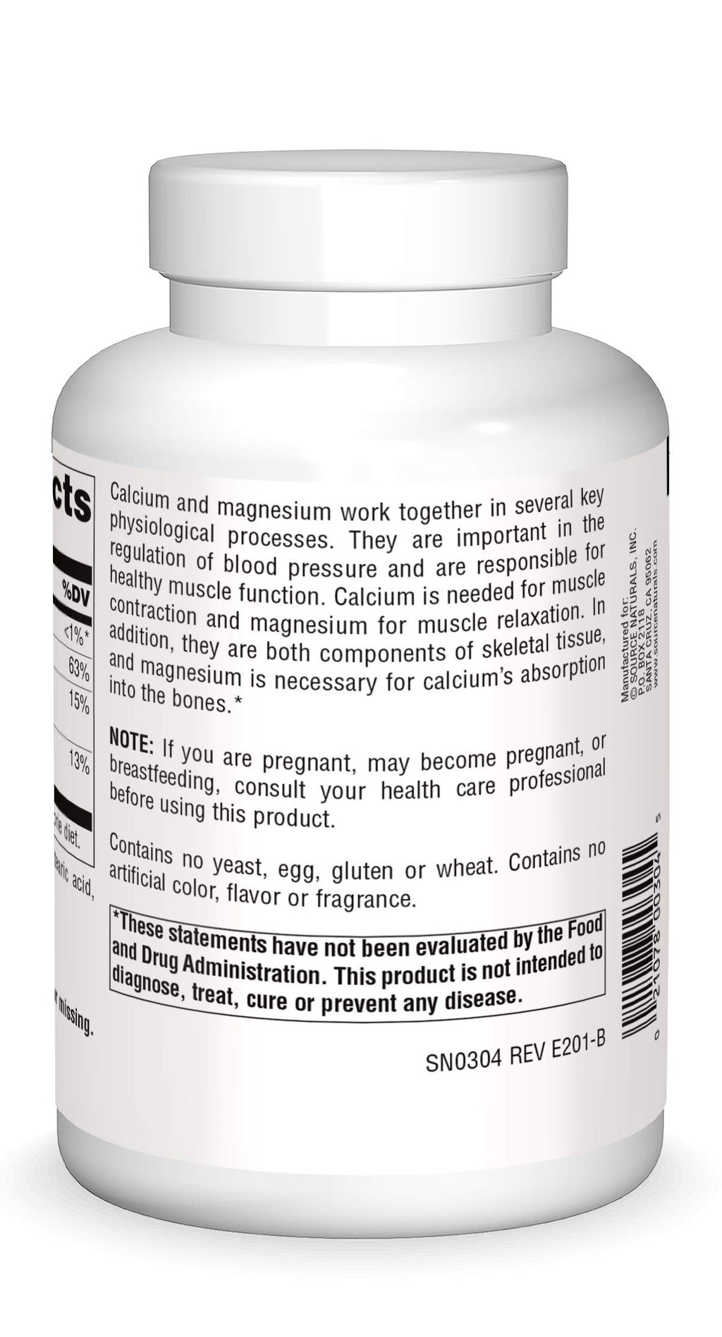 Calcium & Magnesium 300 MG 250 Tablets W75267
