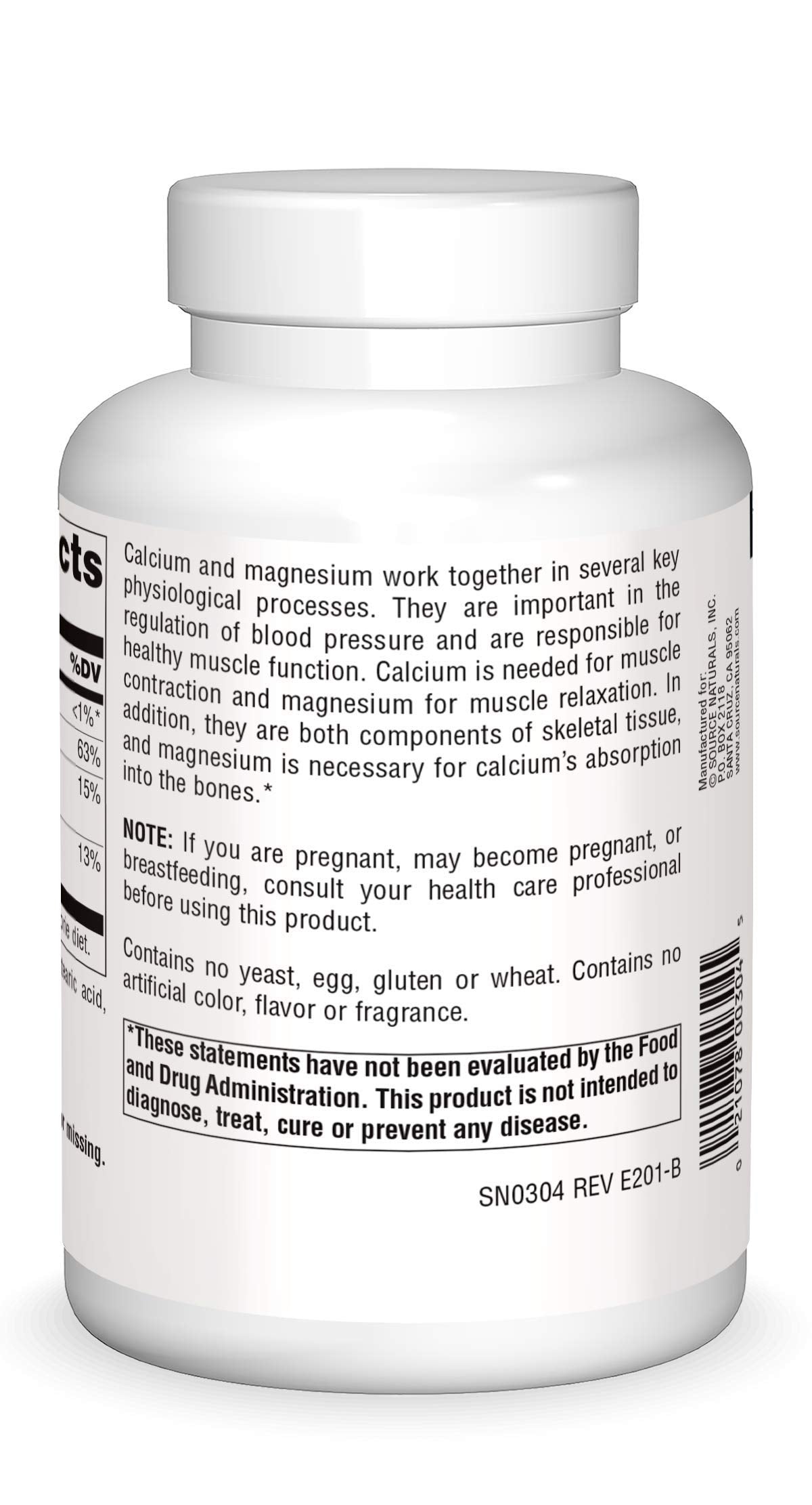 Calcium & Magnesium 300 MG 250 Tablets W75267