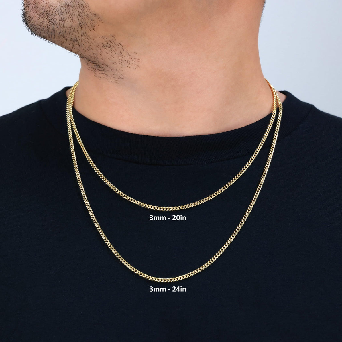 14k Yellow Gold Cuban Chain Necklace G527508