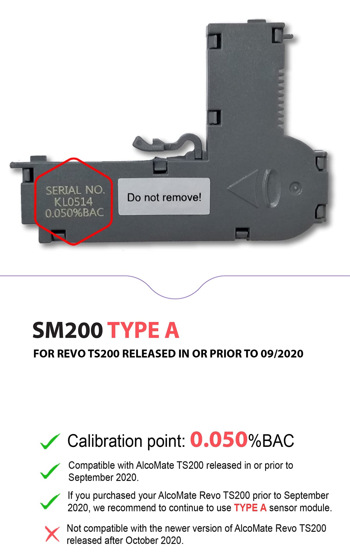 Sensor Module Replacement Type B W94121
