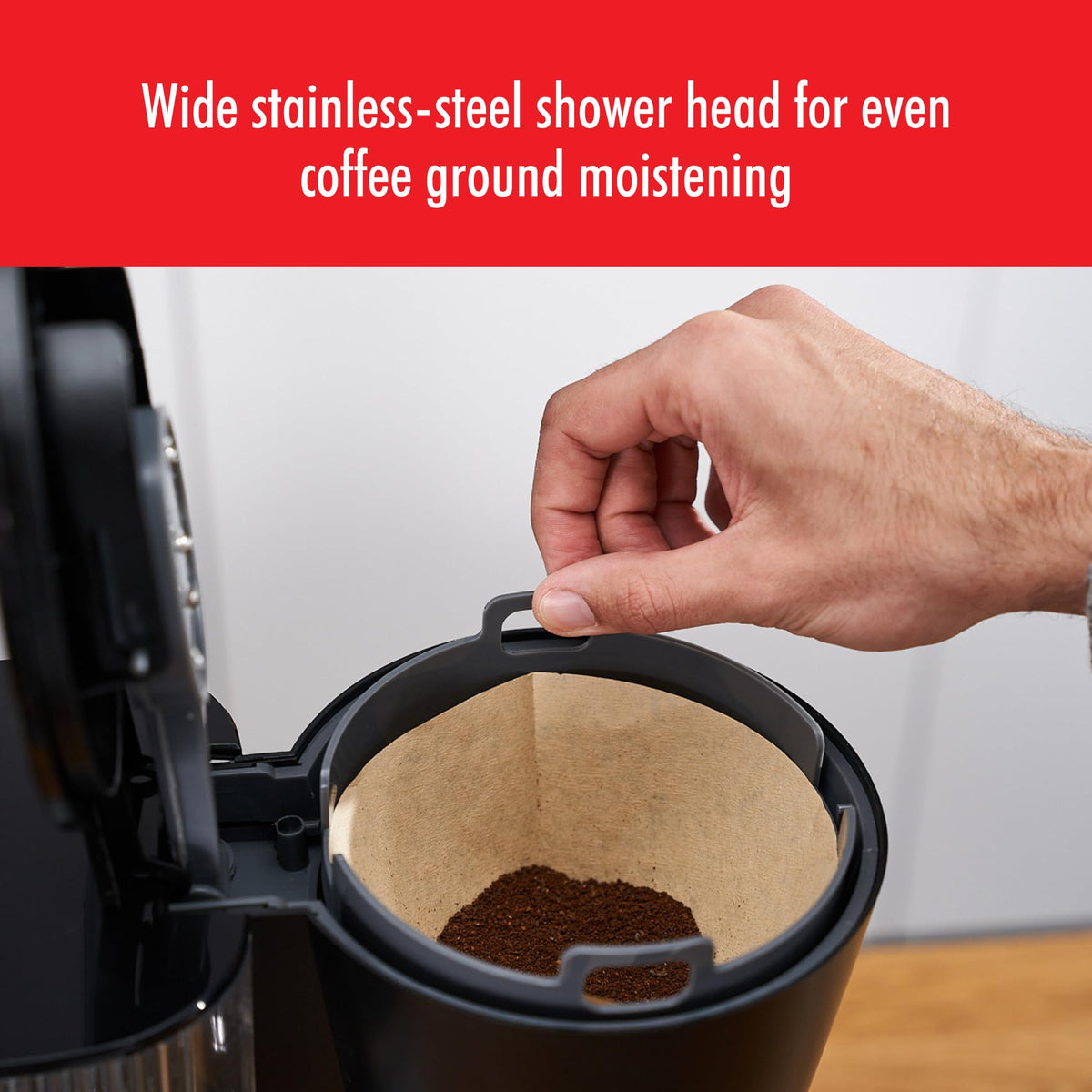 Black 10 Cup Drip Coffee Maker with Thermo Carafe B69962