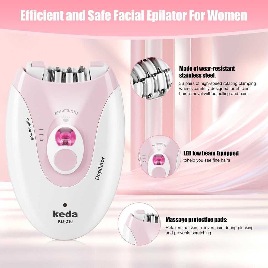Rechargeable Epilator with LED Light W4811