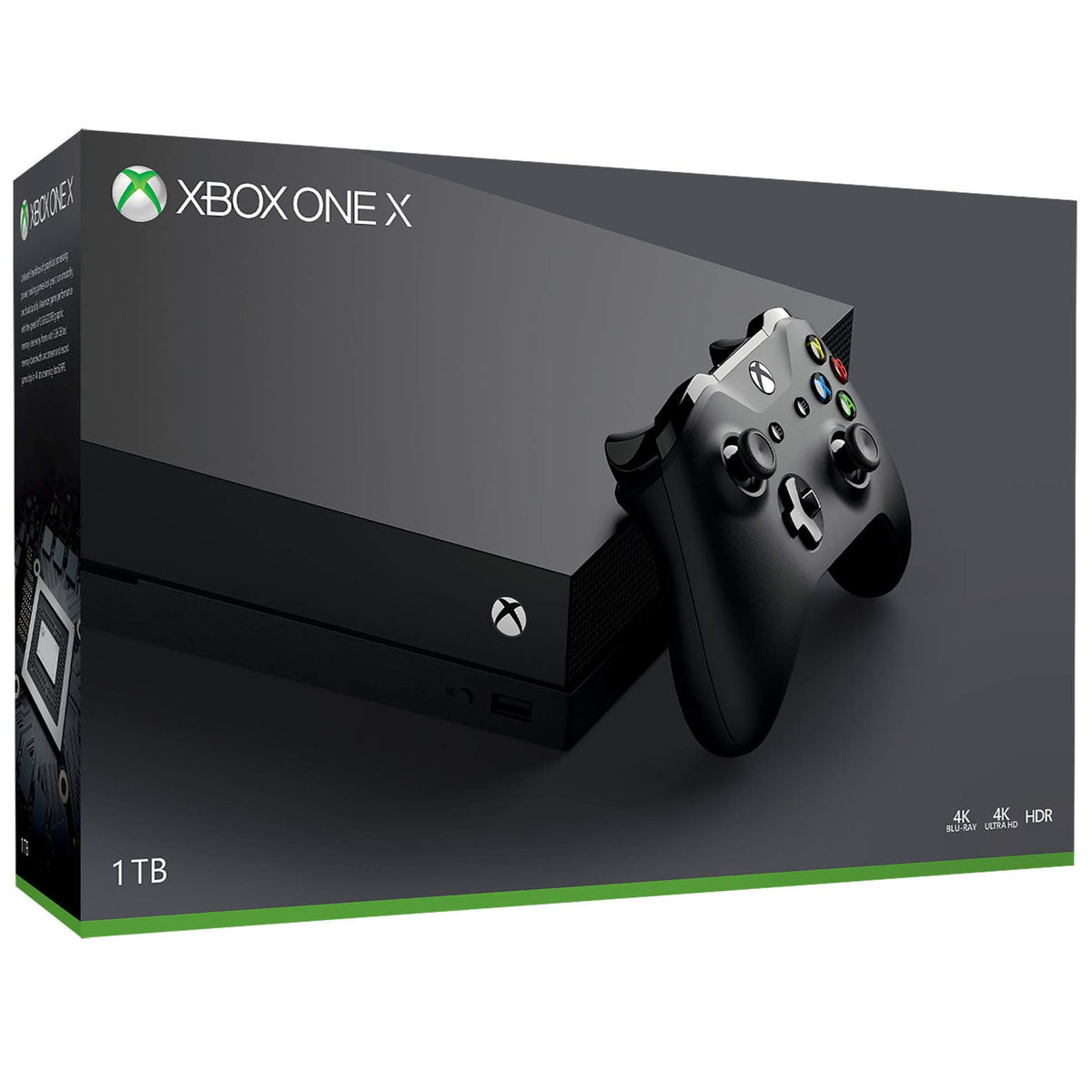 Xbox One X 1TB Gaming Console with Wireless Controller Black W682743