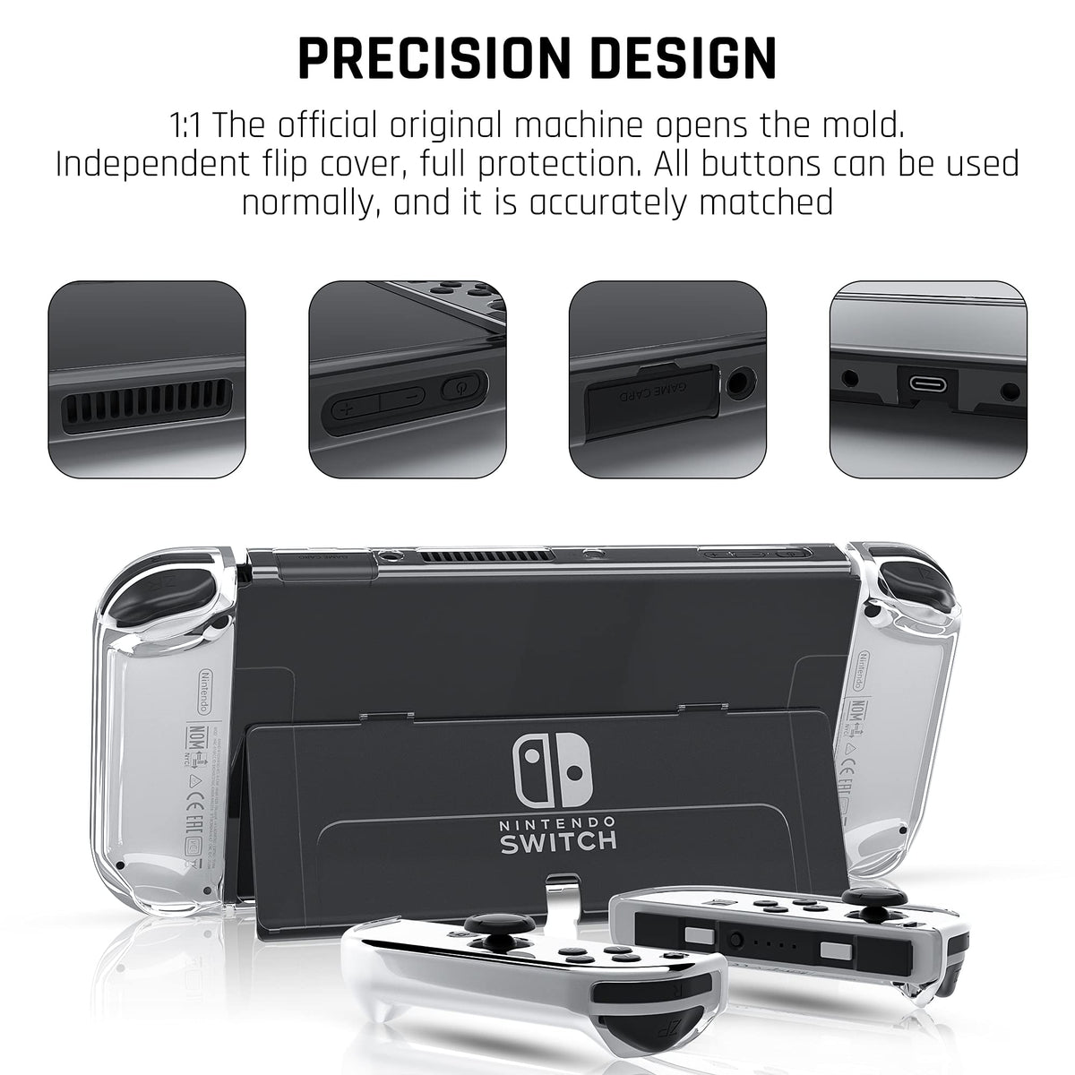 Protective Case for Nintendo Switch OLED Model with Screen Protector R130501
