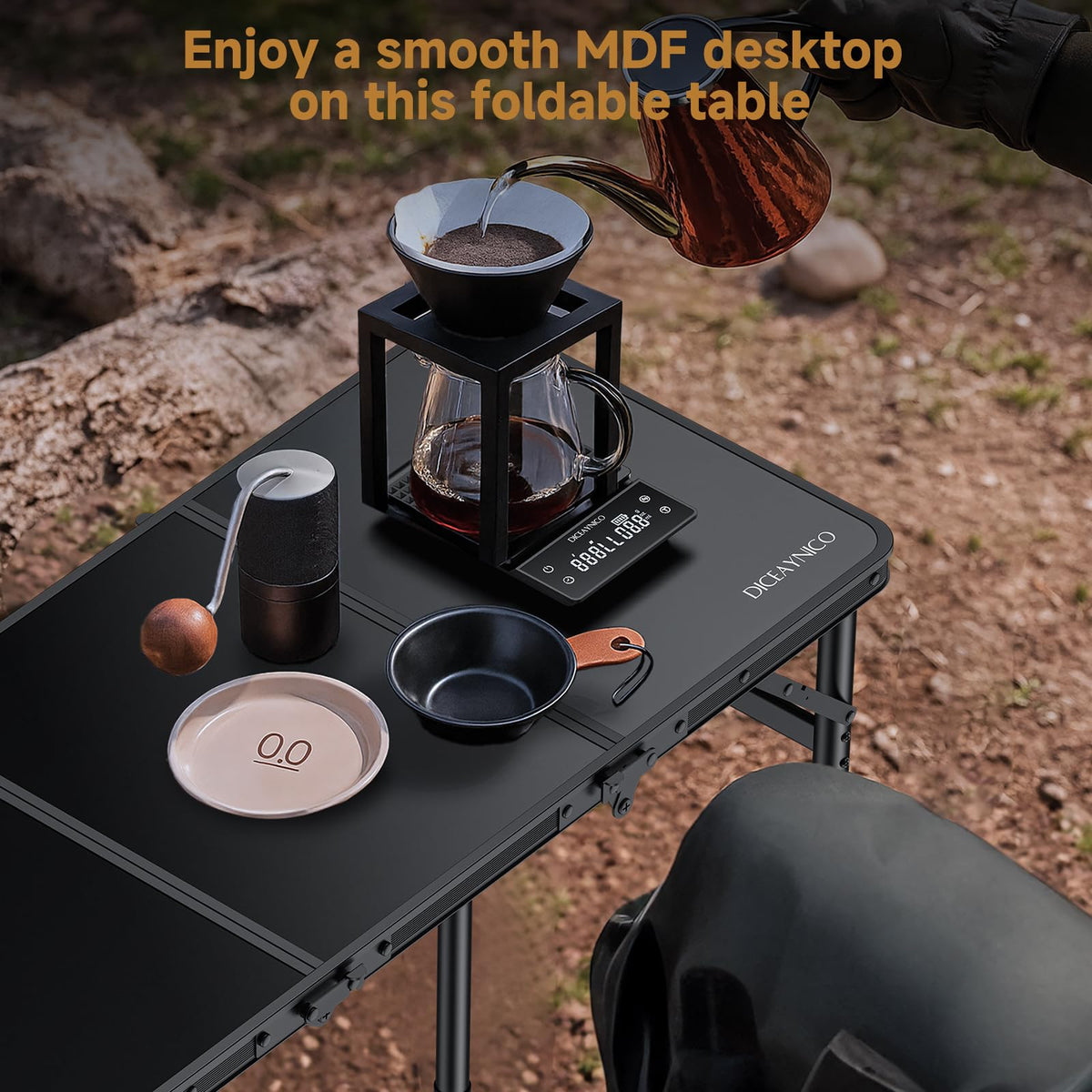 Folding Camping Table 3 Adjustable Height F38941