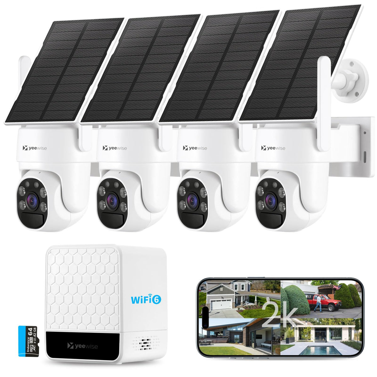 4MP Solar Wireless Security Cameras C4581