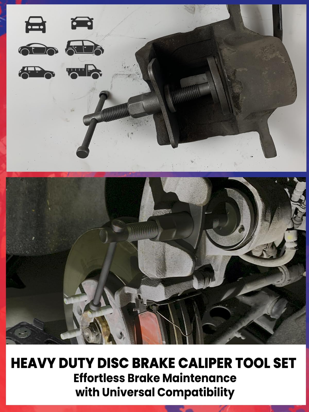 Heavy Duty Disc Brake Caliper Compression Tool L597