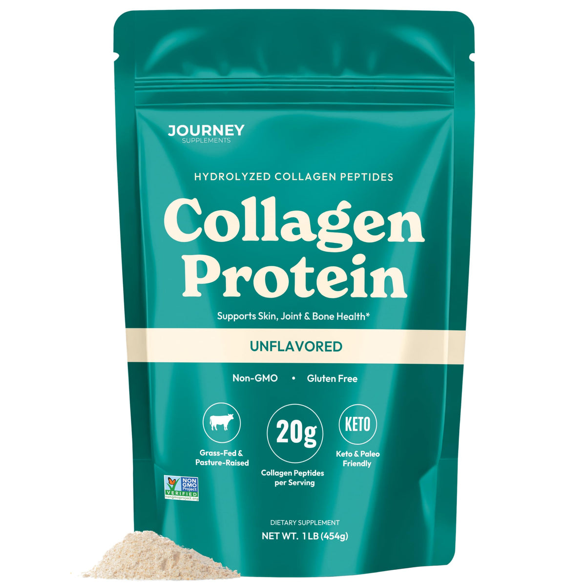 Unflavored Grass-Fed Collagen Peptides Powder X40383