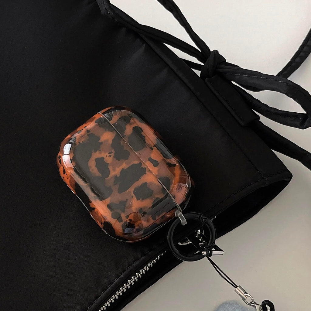 Leopard Cheetah Print AirPods 3rd Generation Case with Keychain T1718